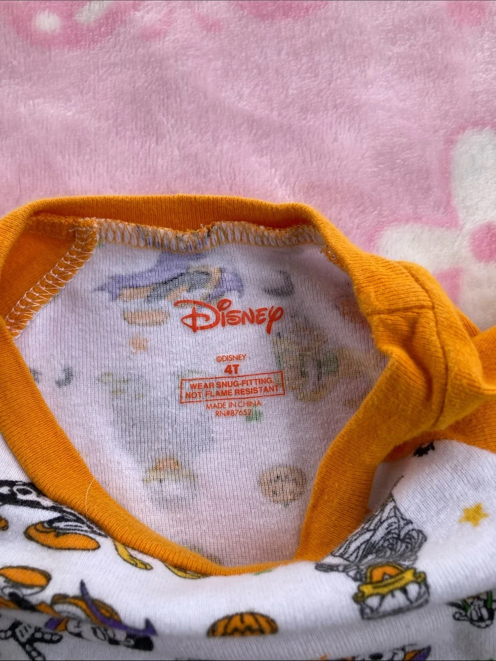 100% cotton, Halloween Mickey pajamas